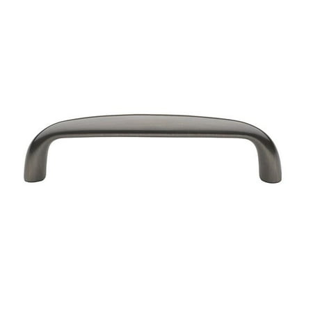 Baldwin Nickel Pulls - Baldwin 4480151 4 in. Center to Center Oval Pull, Antique Nickel