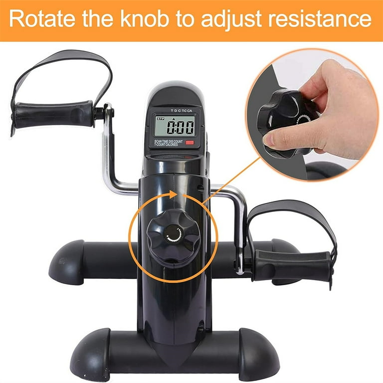 Eotvia Mini Exercise Bike Pedal Exerciser Portable Peddler with Digital Display for Home Office Walmart
