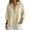 A1 Beige, variant on Cotton Linen Tops for Women 2026 Summer 3/4 Sleeve V Neck Henley Gauze Shirts Dressy Office Blouses Button Down Shirt Womens Tunic Tops Collared Clothes Dressy Clothes for Summer 2026 S