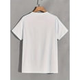 thumbnail image 4 of 1 pc, 100% cotton T-shirt, Numbers Print, Men's Round Crew Neck Short Sleeve, Simple Style Tee Fashion Regular Fit T-Shirt, Casual Comfy Breathable Top For Spring Summer Holiday Leisure Vacation Men', 4 of 8