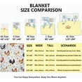 thumbnail image 4 of Yibo Chickens Blanket Just A Girl Who Loves Chickens Blanket Ultra Soft Farm Lover Blanket for Couch Bed Sofa Gift for Chickens Lovers for All Seasons Chickens Decor for Girls, 4 of 7
