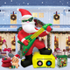 thumbnail image 5 of Nueva decoración inflable navideña de Papá Noel para el hogar, alce navideño al aire libre, trineo tirando de muñeco de nieve, decoración para jardín, arco para fiesta, 5 of 5