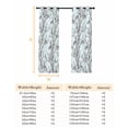 thumbnail image 6 of Natural Trees Branches Blackout Curtains for Bedroom, Colored Birds Vintage Rustic Blue Thermal Insulated Kitchen Drapes with Grommets, Light Blocking Window Treatment, 2 Panels 52" x 90", 6 of 7