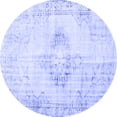 thumbnail image 1 of Ahgly Company Machine Washable Indoor Round Persian Blue Traditional Area Rugs, 5' Round, 1 of 4