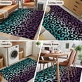 thumbnail image 6 of Area Rug 48×72in, Abstract Leopard Cyan Purple Gradient Floor Carpet Living Room Rug, Animal Skin Texture Non-Slip Welcome Mat Indoor Rugs for Bedroom Dining Room, 6 of 9