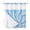 Blue, variant on Lemon Yellow Rising Sun No Hook Shower Curtain and Snap in Liner Set, Minimalist Wavy Sunrays Line Sunset Waterproof Shower Curtain Liner Set with Mesh Top Window Weighted for Bathroom 36x78in
