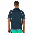 thumbnail image 2 of Men's Speedo 7482178 Easy Short Sleeve Loose Fit Swim Tee (New Navy S), 2 of 9