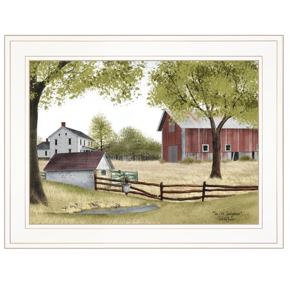 TrendyDecor4U The Old Spring House By Billy Jacobs Framed Print BJ217-226G