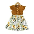 thumbnail image 3 of YTDSCS Baby Kids Girls Floral Summer Dress 12 Months - 8 Years Ruffle Sleeve Dresses Fashion Casual Sundresses for Girls, 3 of 9