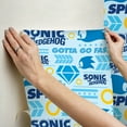 thumbnail image 6 of RoomMates Sonic The Hedgehog Gotta Go Fast Peel and Stick Wallpaper, 6 of 7