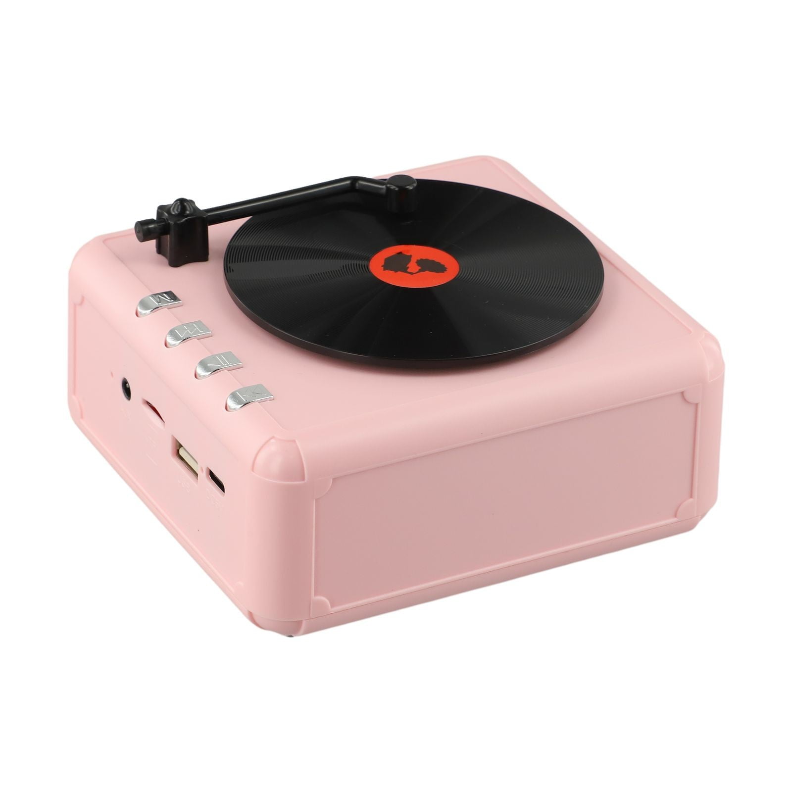 Mduoduo Vintage Speaker Retro FM Radio CD Player, Portable FM Radio and Speaker for Music Enthusiasts for Home & Outdoor Use(Pink)