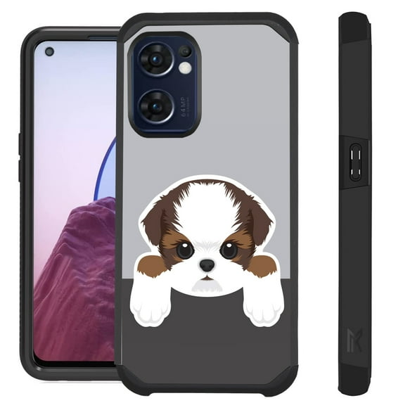Compatible with OnePlus Nord N300 5G Hybrid Fusion Guard Phone Case Cover (Cute Doge Shih Tzu)