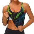 thumbnail image 2 of Sikiie Realistic Style Wolf Warrior Print Strappy Sports Bra for Women Padded Push Up Sports Bra Athletic Running Sports Bra Workout Bra Yoga Bra, 2 of 5