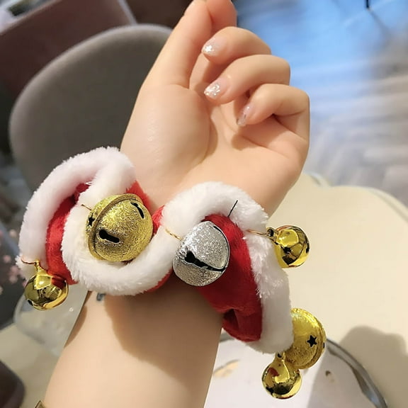 Raindrops Hair Ties in Coral Fleece, Elastic Ponytail Holder, 1 Piece