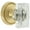 Satin Brass, variant on Grandeur Solccr_Sd_Na_Cs Carre Crystal Solid Brass Non-Turning One-Sided Dummy Door Knob -