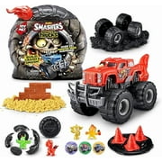 Smashers Monster Truck Surprise (Dino Truck) by ZURU Boys with 25 Surprises Collectible Monster Truck Surprise Smash Slime Sand Compounds Discovery