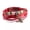 Red, variant on Leather Bracelet Butterfly 8 Inches 15MM Push button L441-Black