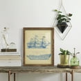 thumbnail image 5 of Vintage Ship Blueprint -Framed Print w/glass-Walnut, 5 of 7