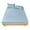 Sky Blue, variant on Giyblacko Solid Color Japanese Yarn Dyed Single Bed Cover Pillowcase Set Bed Sheet And Pillow Case + 1 Pair