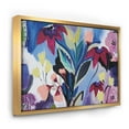 thumbnail image 1 of Composition Florale Bleue et Violette II - Toile Florale Encadrée, 1 of 3