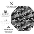 thumbnail image 3 of Honeii Horse Silhouette print Leather Coaster Set of 4, ideal for safeguarding your furniture from drinks spills and effortless cleanup-Octagon, 3 of 6