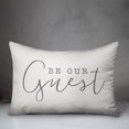 thumbnail image 2 of Creative Products Be Our Guest White and Grey 14x20 Indoor / Outdoor Pillow, 2 of 2
