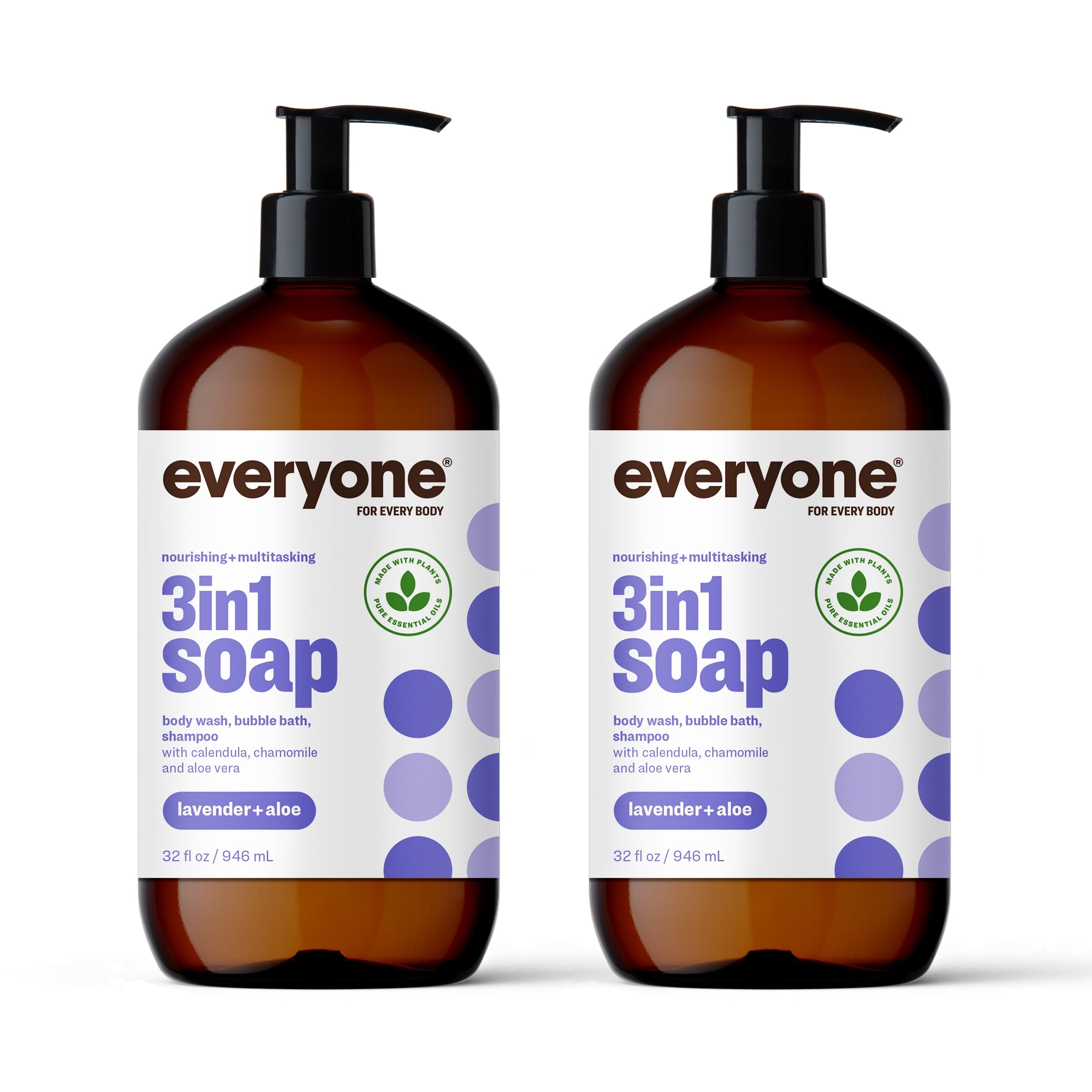Everyone 3in1 Soap Shampoo,Body Wash, Bubble Bath, and Shampoo