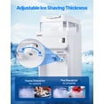 thumbnail image 3 of VEVOR Commercial Ice Shaver 220LBS/H Electric Ice Crusher Snow Cone Maker White, 3 of 9