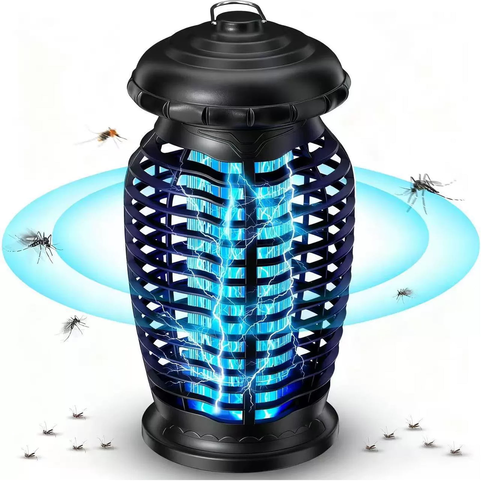 4200V Powerful Grid Electric Bug Zapper with Switch, 15W Extra Brightness Waterproof Trap