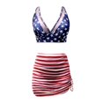 thumbnail image 4 of WILLBEST Trajes de Baño Niña Natación Falda de Baño Para Mujer Conjuntos de Bikini de Cintura Alta Trajes de Baño de Malla Sarong Wraps Trajes de Baño 689, 4 of 5
