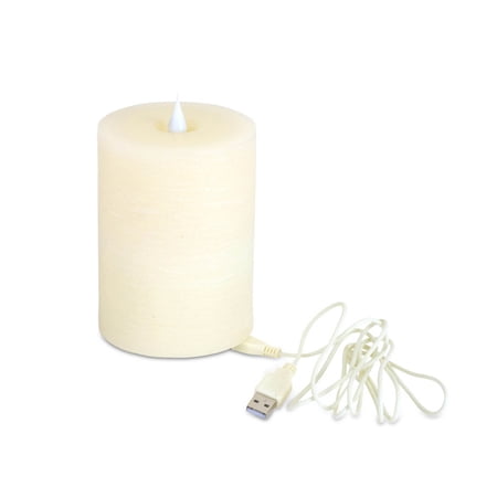 UPC: 0746427694650 | Simplux Led Rechargeable Blutooth Speaker Candle 3.5  X 6 H Wax  Plastic