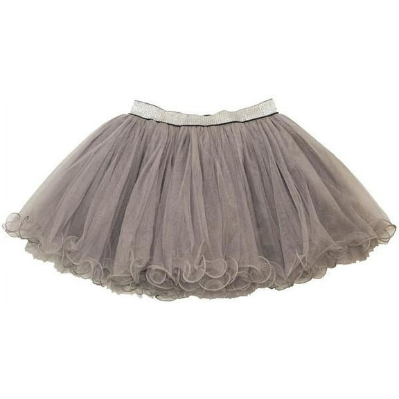 Wenchoice Silver Elastic Gray Tutu Skirt Girl'S Xl(7Y-8Y)