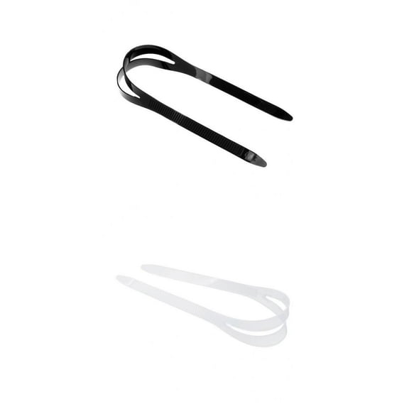 Pack of 2 Silicone Strap Cover for Scuba Diving, Swimming Or Snorkel / Goggles / Glasses - Black And White