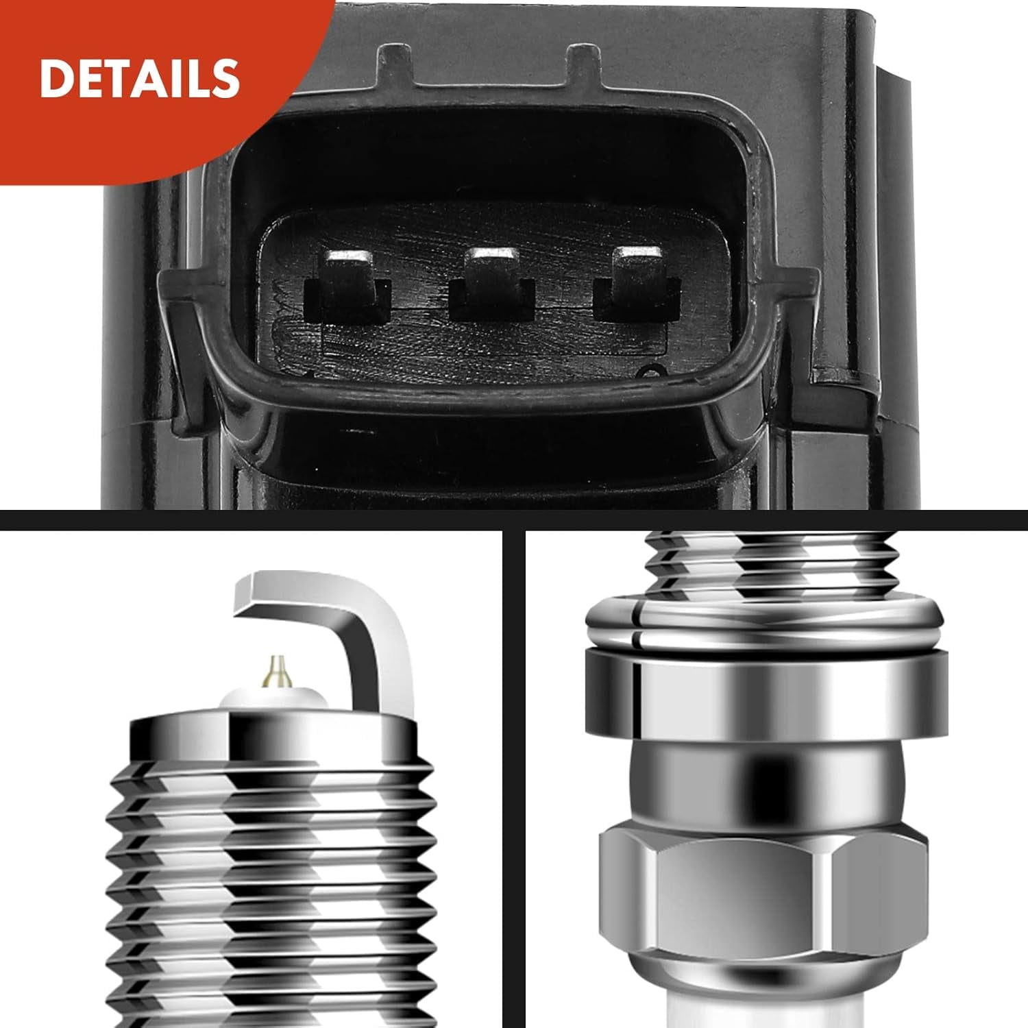 A-Premium Set of 6 Ignition Coil Pack and Iridium Spark Plugs Compatible with Infiniti G25 JX35 M35 Q50 Q70 QX60 & Nissan Altima Maxima Murano Pathfinder Quest