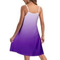 thumbnail image 5 of Jzuxvd Womens Spaghetti Strap Dress Summer Dresses Beach Cover Ups Casual Sundresses with Pockets Purple2 XXL, 5 of 7