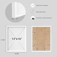 thumbnail image 6 of Framed Print Wall Art Set of 3 - Abstract Landscape Poster Art - 3 Pieces Nature-Inspired Minimalist Modern Wall Decor for Living Room - 8"x10"x3 White, 6 of 8