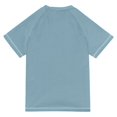 thumbnail image 6 of FORMRS Boys Rash Guard Short Sleeves Swim Shirt Quick Dry UPF 50+ Sun Protection, Sizes 3-12T, Light Blue Rainbow, 6 of 6