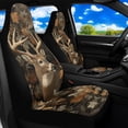 thumbnail image 4 of Uorisanigo Camo Hunting Deer Car Seat Covers Waterproof Front Seat Covers Elastic Fabrics Anti-Slip Back Fabric Easy to Install Suitable for Cars, SUV and Trucks, 4 of 7