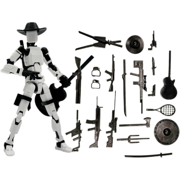 Figura acción premontada - Robot juguete con articulación () Blanco