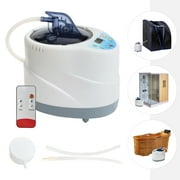 Portable Sauna Steamer, 4L, 1300W, White, Remote Control, Home Spa Machine