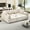 Beige, variant on Modular Sectional Sleeper Sofa Bed, Convertible L-Shaped Couch with Charging Station and Movable Ottoman, 5 Seat Chenille Cloud Couch, Beige