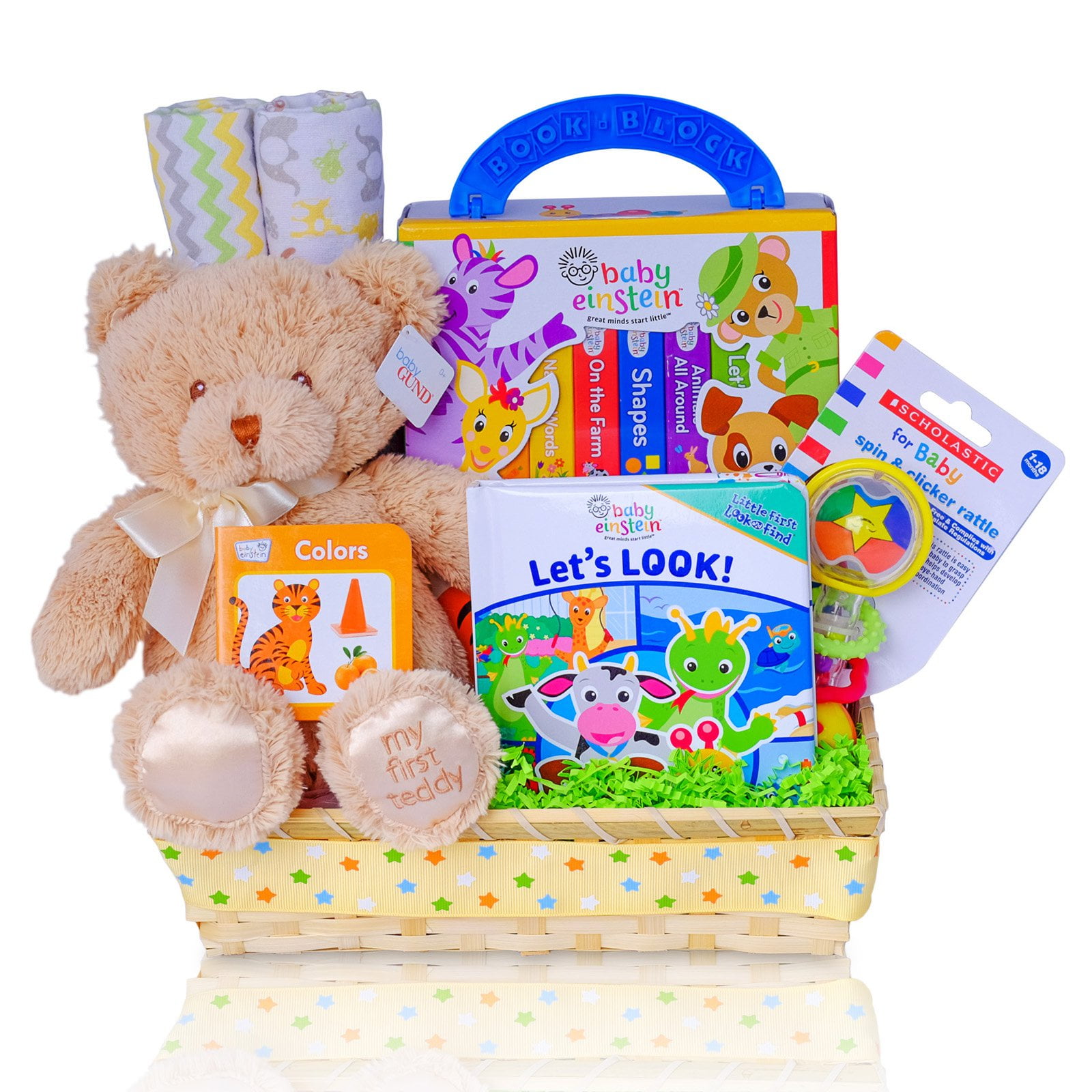 Cashmere Bunny Baby Einstein Read With Me Gift Basket Walmart Com