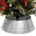 thumbnail image 1 of Collar para Árbol de Navidad BIRDROCK HOME 4 paneles metal plateado, 1 of 9
