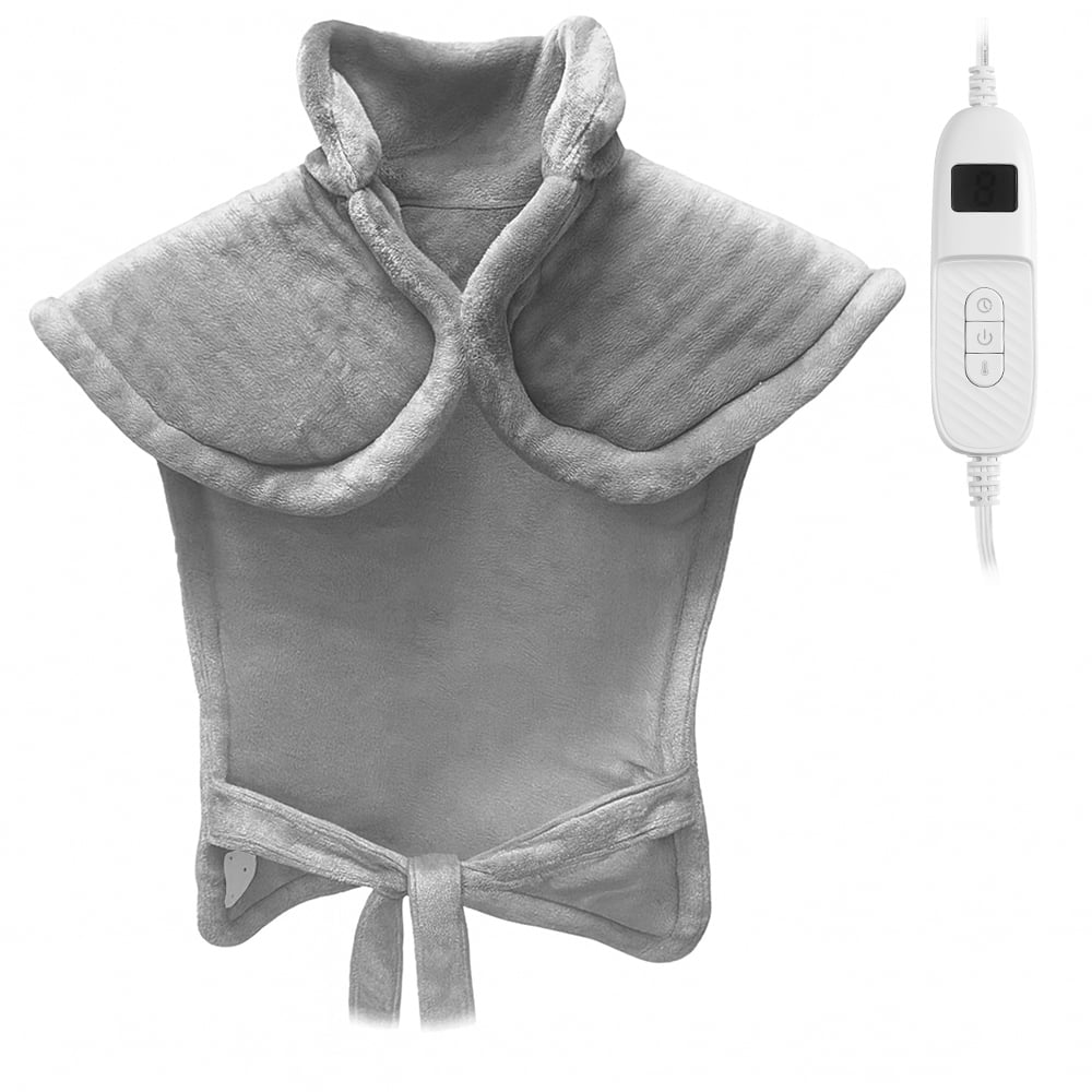 kibhous Heating Pad for Back, Neck and Shoulders, 24 x 33 inches with 10 Heating Levels ,Grey