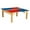 MultiColor, variant on Time-2-Play  Rectangle Play Table with Trough & 18 in. Legs & Duplo Compatible Grid, Red & Blue