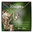 thumbnail image 4 of To My Daughter Mom Will Always Have You Forever Necklace w Message Card, 4 of 20