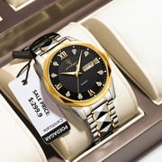 Poedagar luxury man wristwatch sport stainless steel men watch waterproof luminous date week men's watches business quartz clock