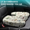 thumbnail image 4 of Premium Mushroom Pattern Memory Foam Seat Cushion Ergonomic Chair Pad for Office Chair, Car, Airplane & Bleachers Sciatica, Tailbone Hip & Back Pain Relief - Chair Cushion for Long Office Workers., 4 of 5