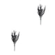 thumbnail image 2 of Flores artificiales Cateissary 2 unids/set decoración del hogar interior y exterior negro, 2 of 6