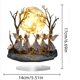 thumbnail image 2 of Adorno de mesa con forma de luna, acrílico, para salón, dormitorio, decoración del hogar, elegante pieza de arte, 2 of 4